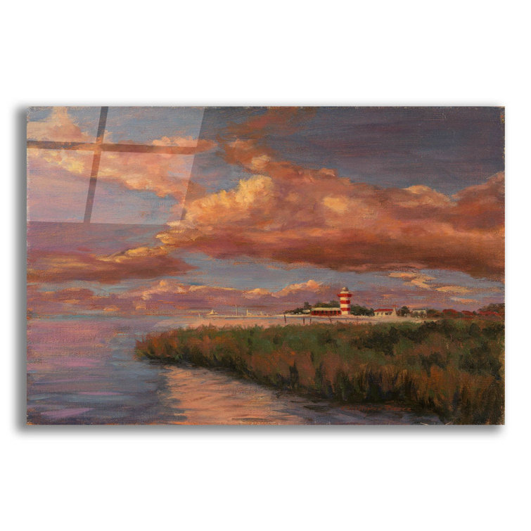 Winston Porter Hilton Head Sunset On Plastic / Acrylic by Christopher